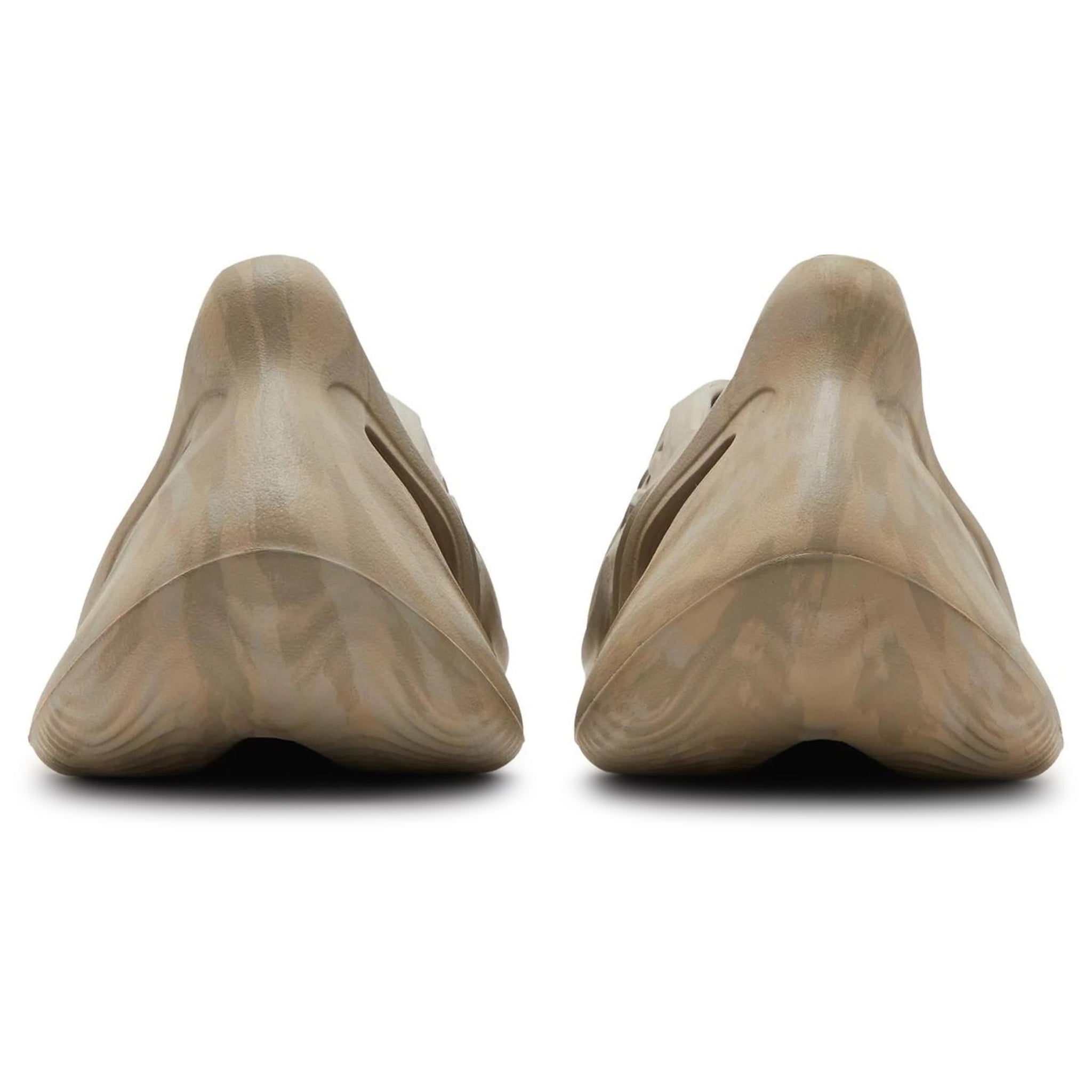 Heel view of Adidas Yeezy Foam RNNR Stone Sage GX4472